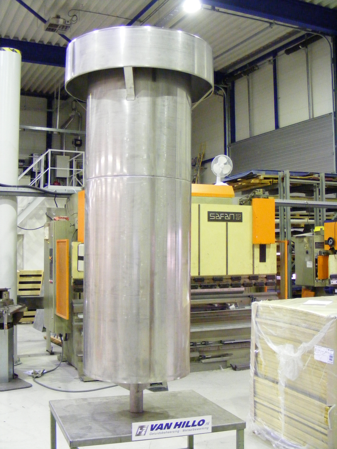 RVS stoom afblaasdemper Akzo Nobel