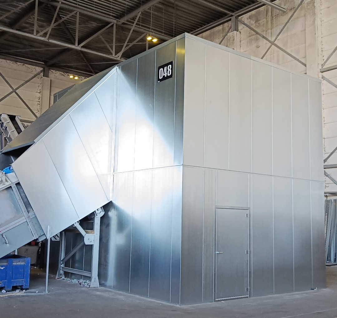 Machineomksating tbv shredder. Bxdxh 6x5x6m.