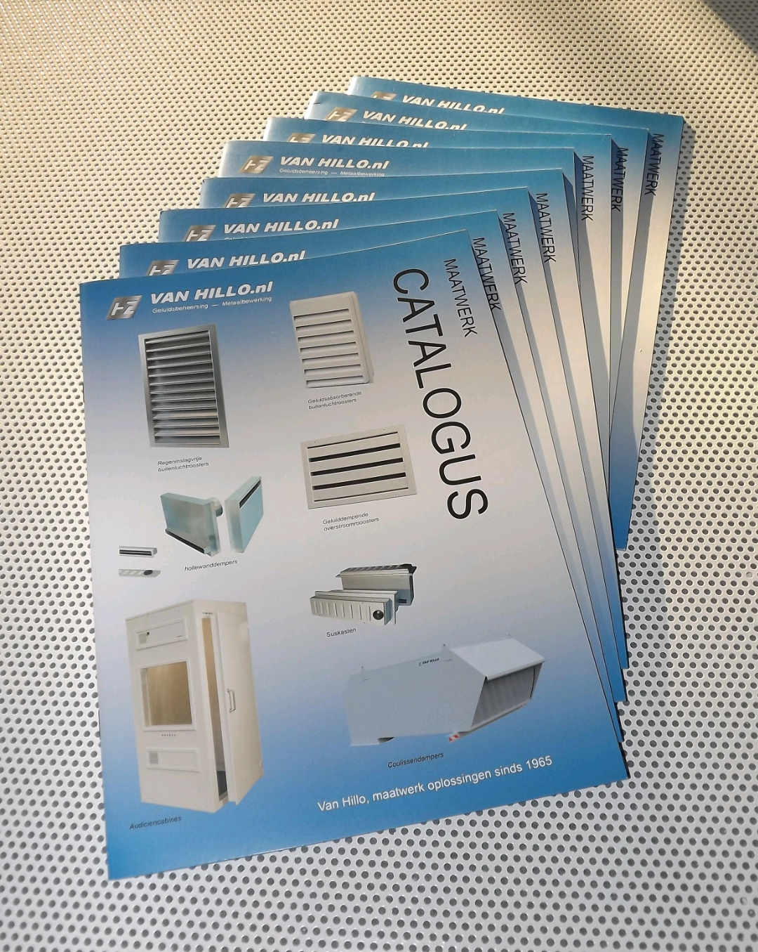 Van Hillo productcatalogus, beschikbaar op PDF
